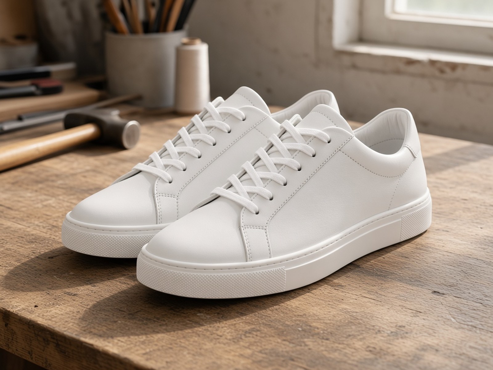 After: Sneaker trắng — vệ sinh chuyên sâu